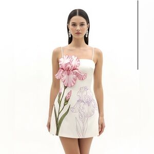 JW PEI iris appliqué mini Dress